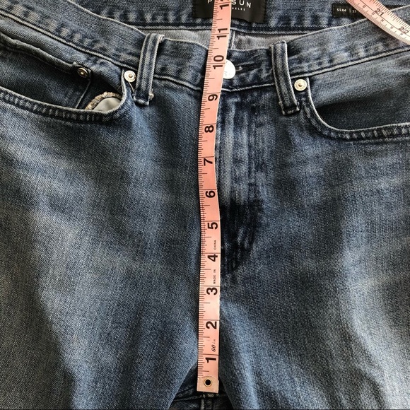 PacSun Distressed Slim Fit Blow Out Knee Jeans Medium Wash Size 32 x 32 - Picture 11 of 12